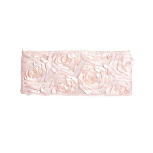 Fitted Spandex Chair Sashes Satin Rosette Set of 24 Blush Pink Wedding Banquet - Picture 3 of 7